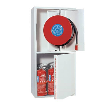 CB002 - Metal Floor Standing Fire Hose & Fire Extinguisher Cabinet